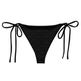 Subliminal Egyptian Ankh Cross string bikini bottom (Black) - Conscious Apparel Store