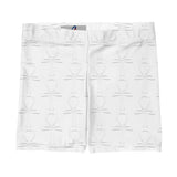 Subliminal Egyptian Ankh Cross (White) Leggings Shorts - Conscious Apparel Store