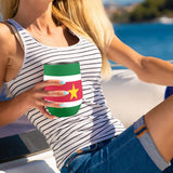 Suriname Flag 12oz Wine Tumbler - Conscious Apparel Store