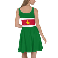 Suriname Flag Skater Dress - Conscious Apparel Store