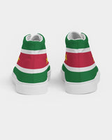 Suriname Flag Women's Hightop Canvas Shoe - Conscious Apparel Store