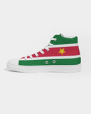 Suriname Flag Women's Hightop Canvas Shoe - Conscious Apparel Store