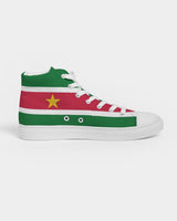 Suriname Flag Women's Hightop Canvas Shoe - Conscious Apparel Store