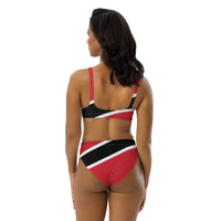 Trinidad & Tobago Flag high-waisted bikini - Conscious Apparel Store