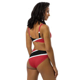 Trinidad & Tobago Flag high-waisted bikini - Conscious Apparel Store