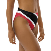 Trinidad & Tobago Flag high-waisted bikini bottom - Conscious Apparel Store