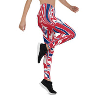 UK Flag Splash-Camo Leggings - Conscious Apparel Store