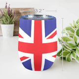United Kingdom Flag 12oz Wine Tumbler - Conscious Apparel Store
