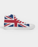 United Kingdom Flag Women's Hightop Canvas Shoe - Conscious Apparel Store