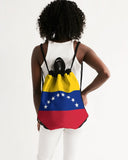 Venezuela Flag Canvas Drawstring Bag - Conscious Apparel Store