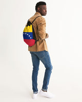 Venezuela Flag Canvas Drawstring Bag - Conscious Apparel Store