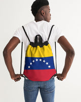 Venezuela Flag Canvas Drawstring Bag - Conscious Apparel Store