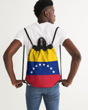 Venezuela Flag Canvas Drawstring Bag - Conscious Apparel Store