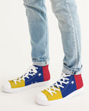 Venezuela Flag Men's Hightop Canvas Shoe - Conscious Apparel Store