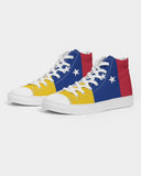 Venezuela Flag Men's Hightop Canvas Shoe - Conscious Apparel Store