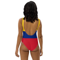 Venezuela Flag One-Piece Swimsuit - Conscious Apparel Store