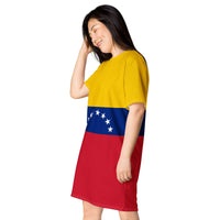 Venezuela Flag T-shirt dress - Conscious Apparel Store