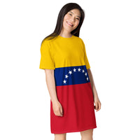 Venezuela Flag T-shirt dress - Conscious Apparel Store