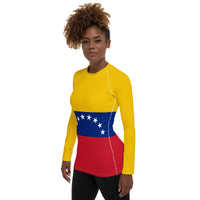 Venezuela Flag Women's Rash Guard - Conscious Apparel Store