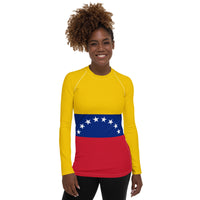 Venezuela Flag Women's Rash Guard - Conscious Apparel Store