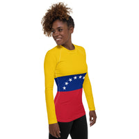 Venezuela Flag Women's Rash Guard - Conscious Apparel Store