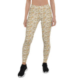 White Hieroglyphics Leggings - Conscious Apparel Store